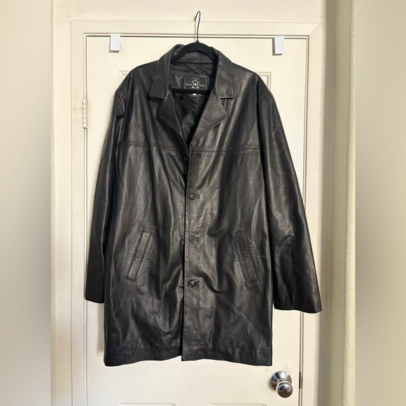 Firenze genuine leather trench vintage jacket 
Size 56 - Picture 1 of 3